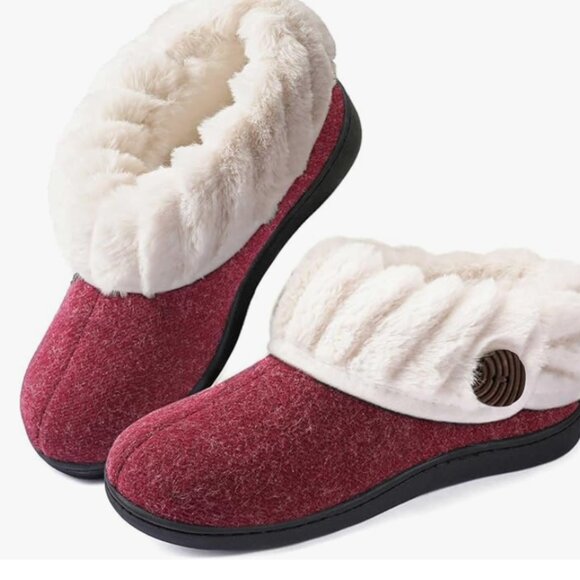Wool Cozy Memory Foam Winter Slippers - Picture 7 of 9